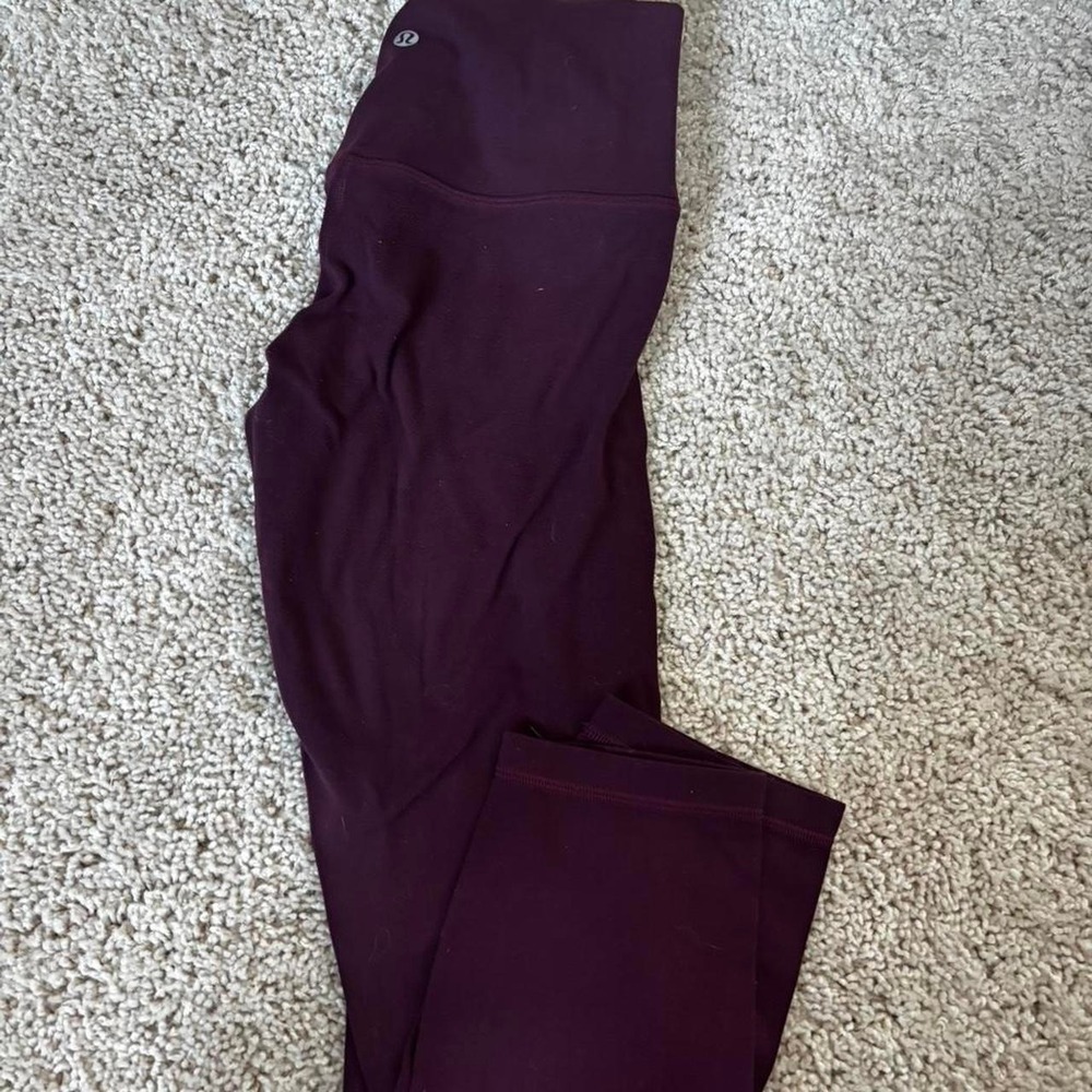 lululemon align burgundy size 6